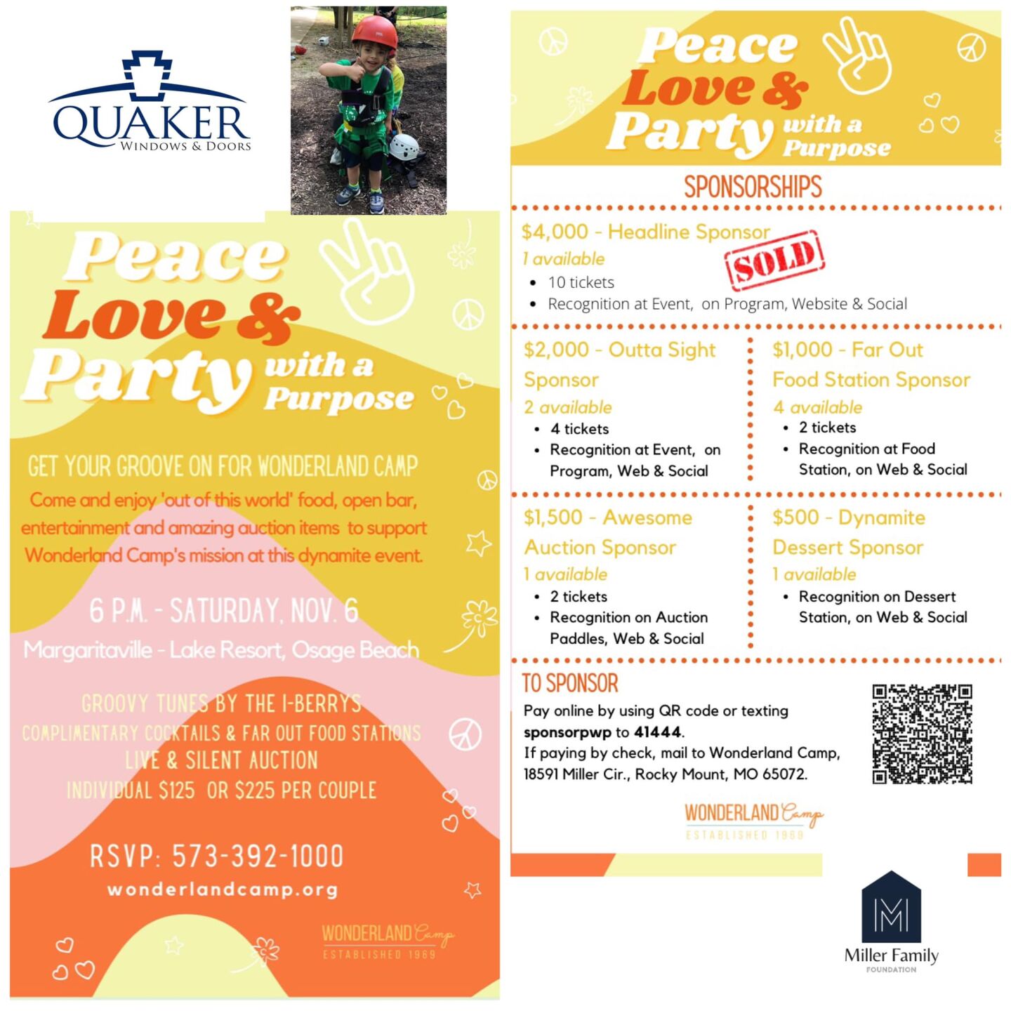 Party With A Purpose Flyer